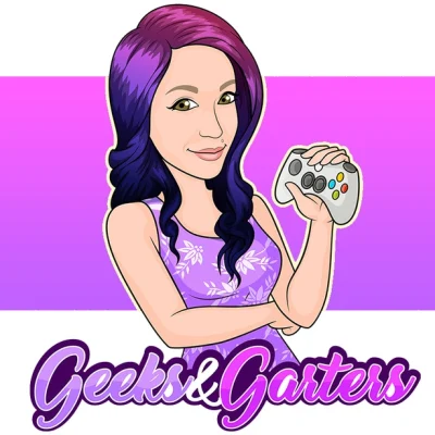 Amazing Gamer Nice Girl Cartoon Logo